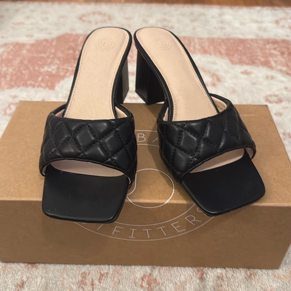 Urban Outfitters Callie Quilted Mule Heels
